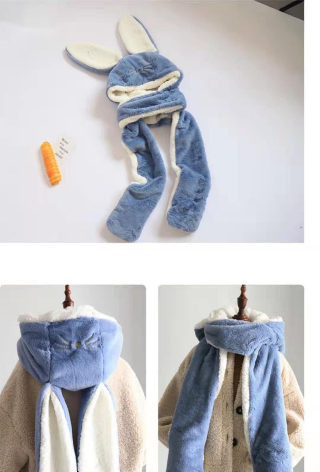 Three-piece Cute All-match Hat With Oversized Ears