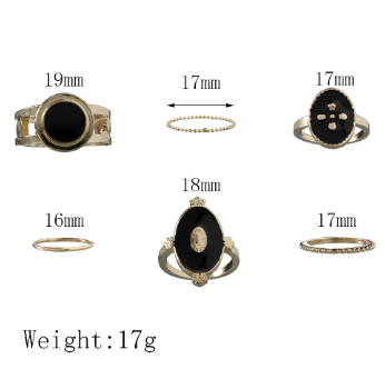 Title 1, Personaliti Black Joint Ring Jednostavan lanac