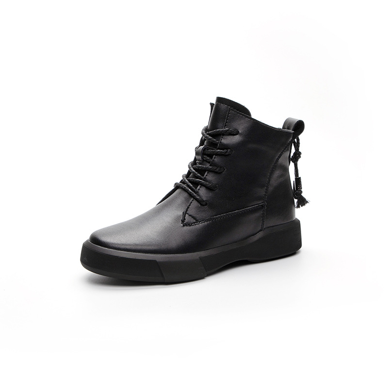 Retro Female Flat High Size Martin Boot Student