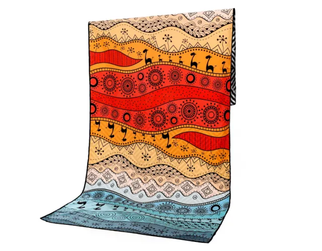 Quick drying Microfiber Double sided Fleece Beach Towel 2Style - Shop at LoveMi