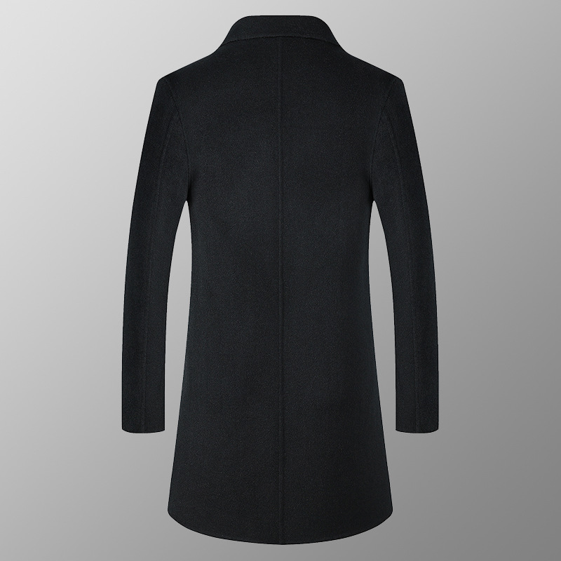 Long Business Casual Windbreaker High-end Wool Top