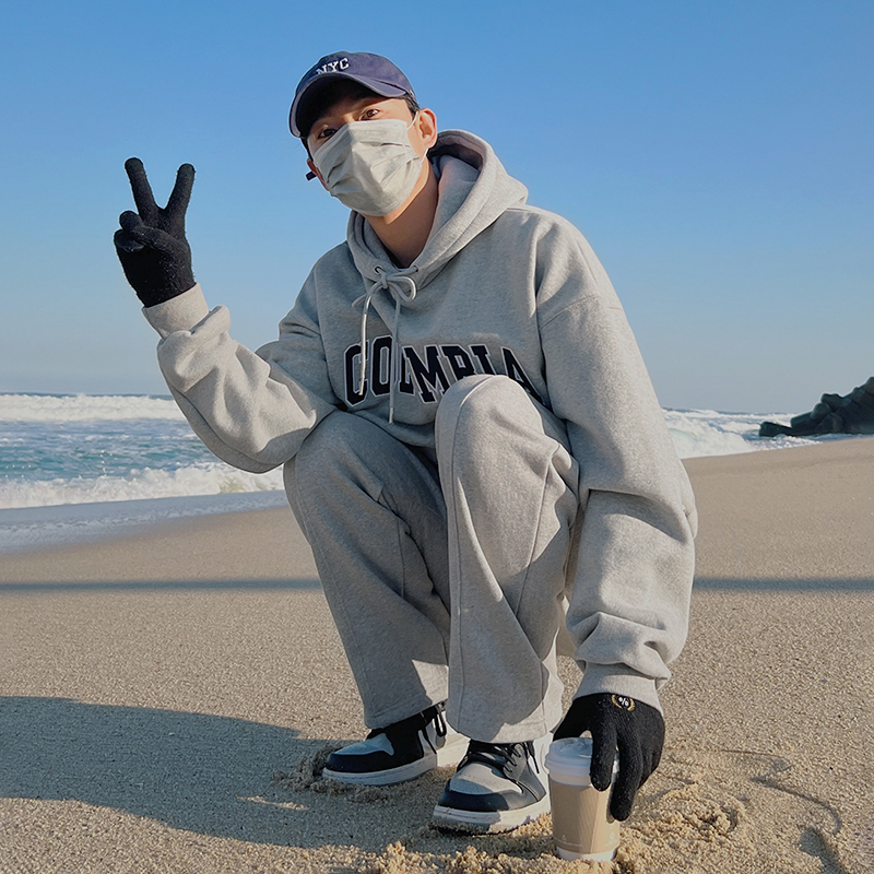 Hooded Sweater Men's Suit First Autumn And Winter Korean Version