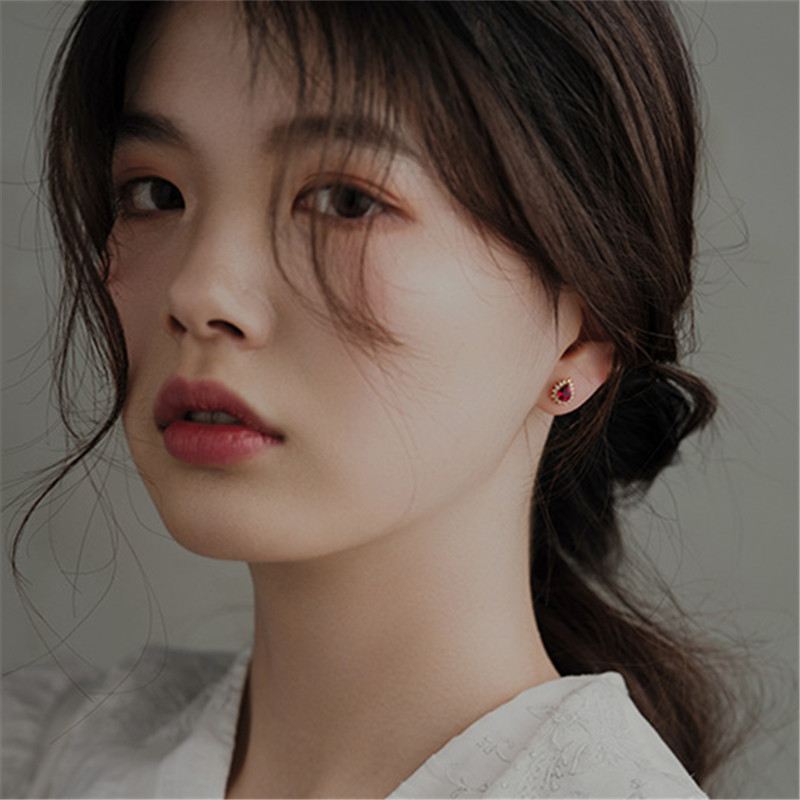 S925 Sterling Silver And 18ct Gold Plated Stud Earrings