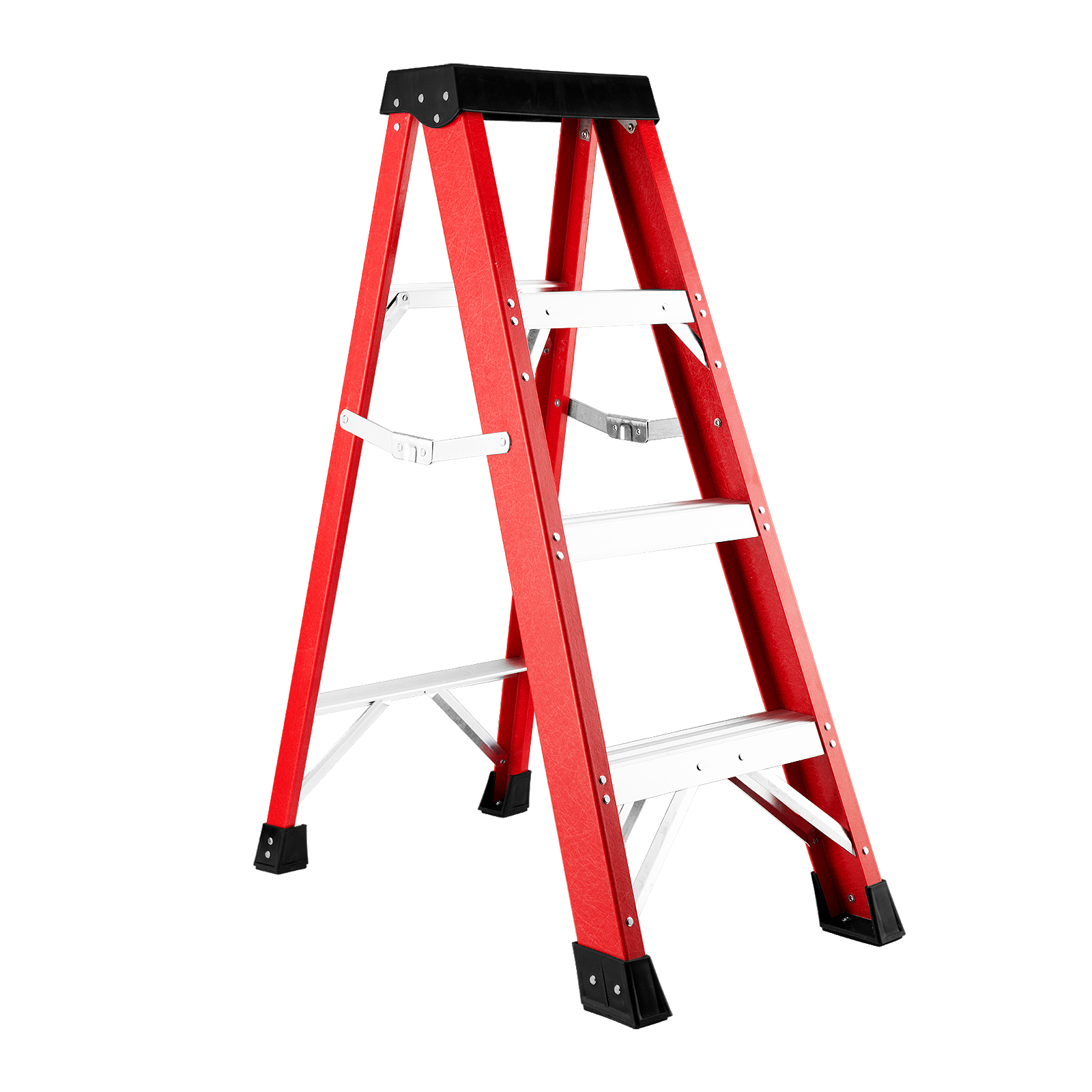 Fiberglass Insulating Ladder, Folding Step Ladder For Safe Electrical Work — foto 7