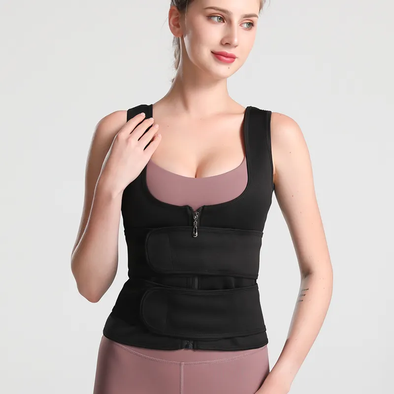 Cross-border Hot-selling Belly-tucking Double Belt Shaping Garment Belt Shaping Double Belt Vest Chest-supporting Corset Tight
