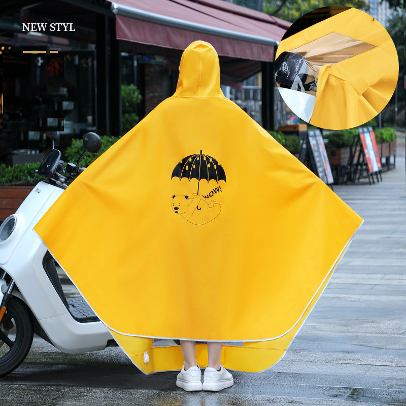 Women's Long Thick Fashion Single Raincoat