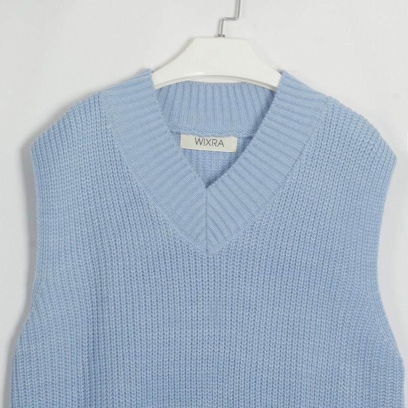 Title 4, Knitted Waistcoat Vest Mid-length Sweater