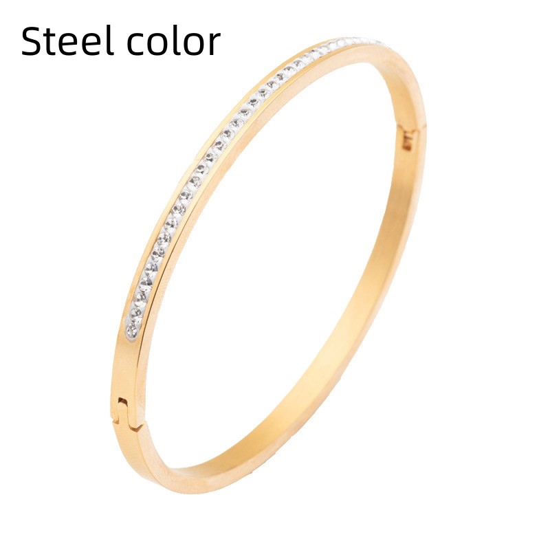 Single-Row-Stainless-Steel-Bracelet-With-Diamond-Opening