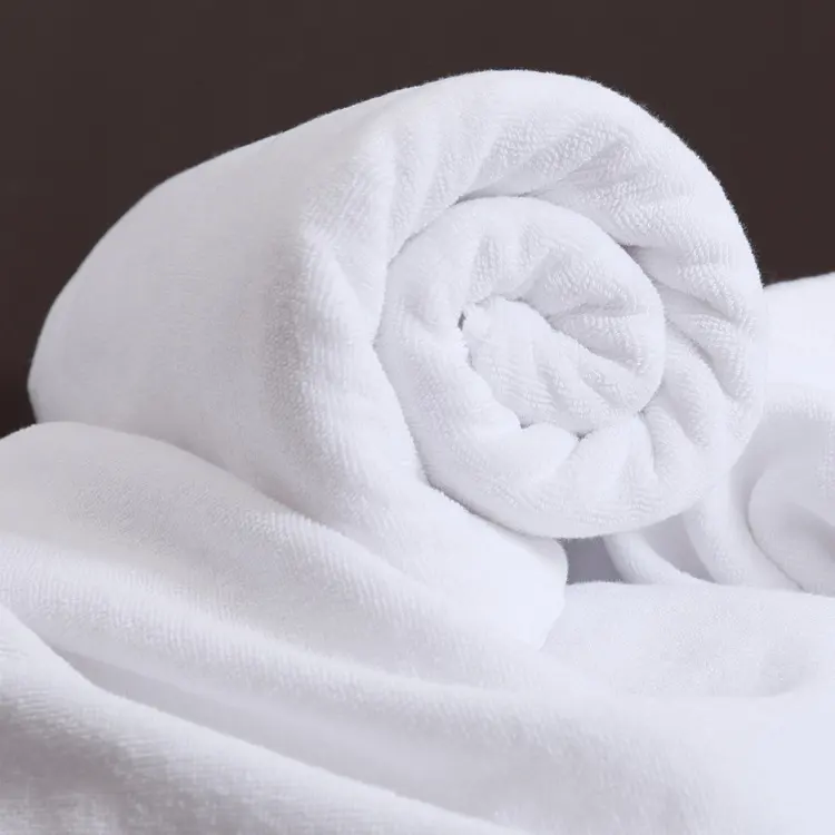 Bath Towel Cotton Adult Thickened and Increased Water-absorbing White