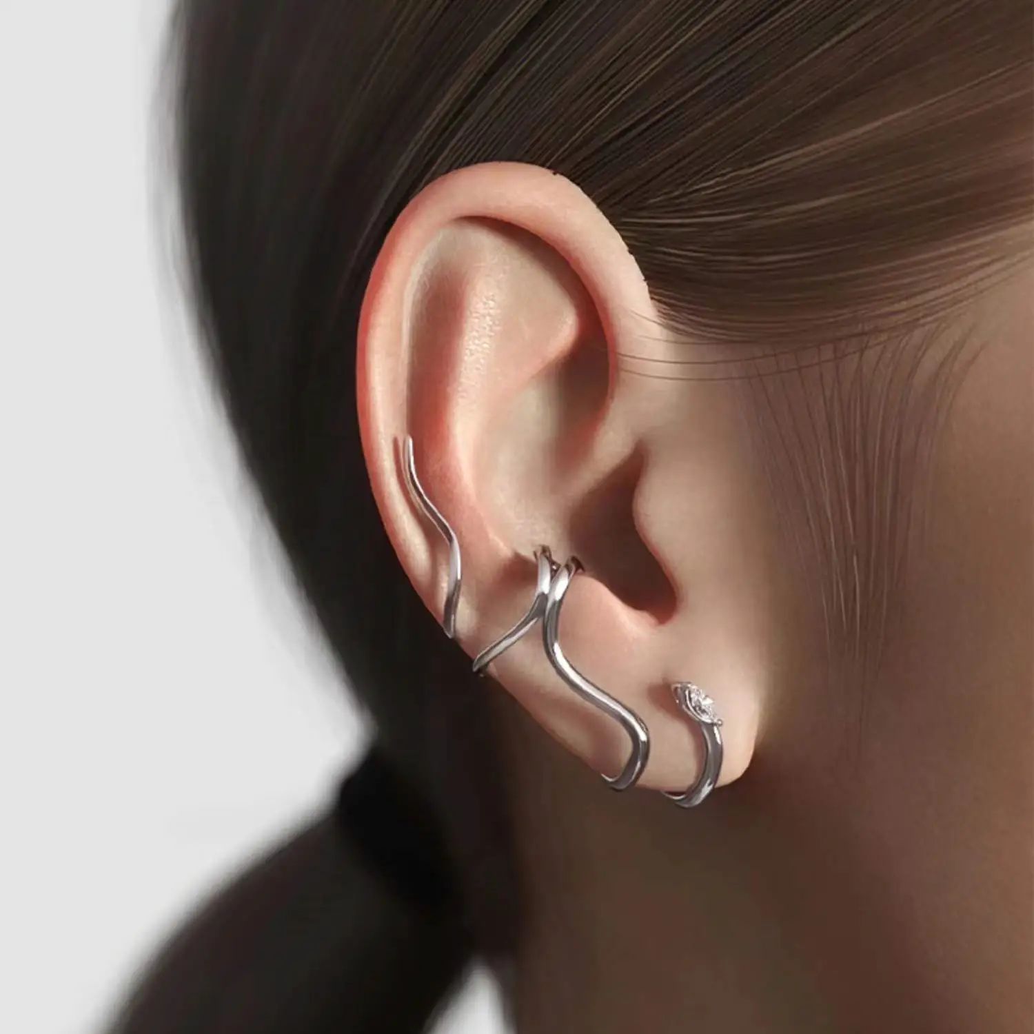Frigid Style For Men And Women Without Pierced Ear Bone Clip