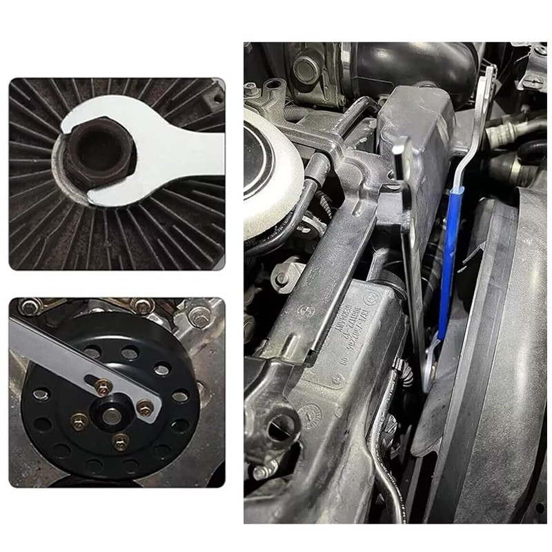 32mm & 36mm Fan Clutch Nut Wrench Holder Removal Tool For BMW Ford GM