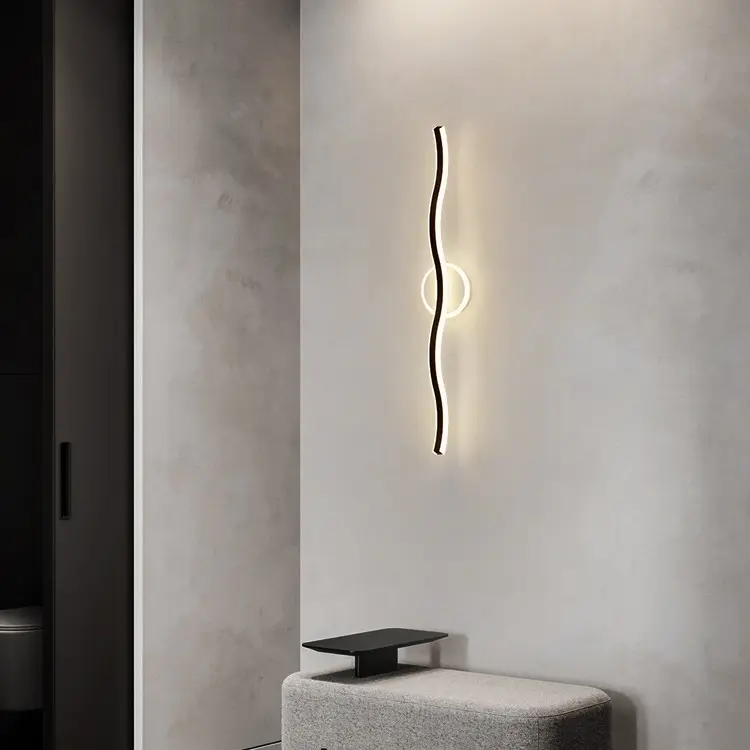 Long Strip Bedroom Wall Lamp Modern Simple