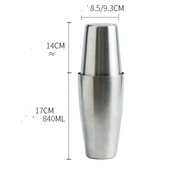 Stainless Steel Bar Boston Bartending Shaker Frosted - Shop at LoveMi