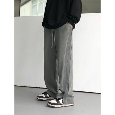 Title 1, Mens Niche Retro Slit Casual Sports Pants Comf...