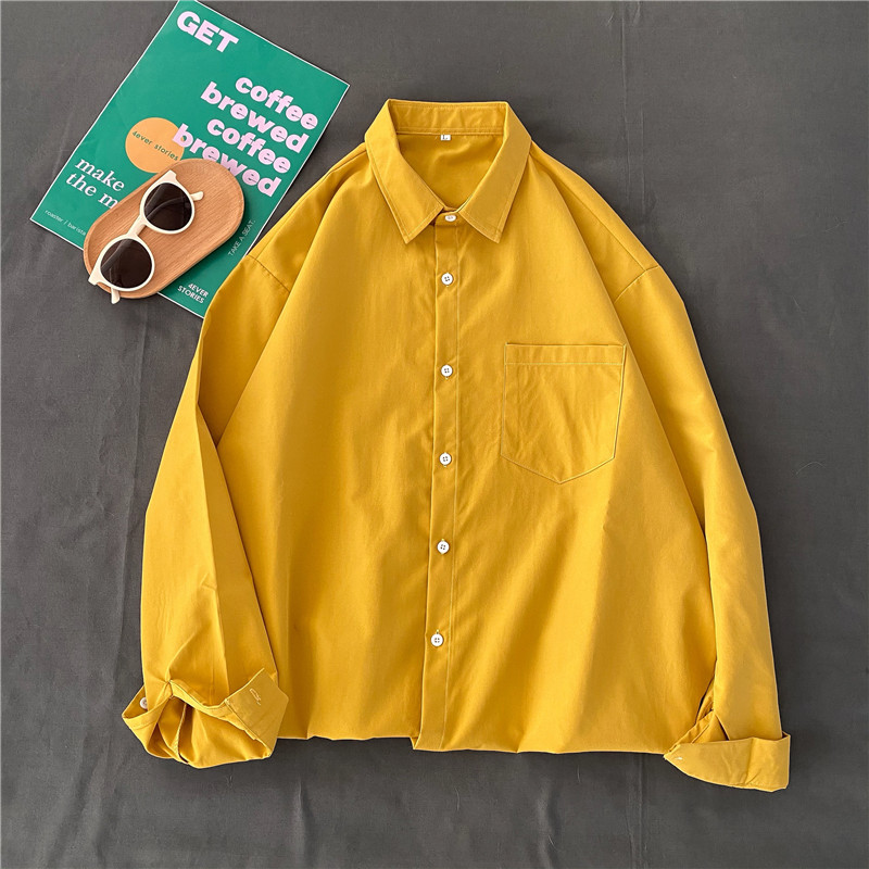 All-match Student Loose Retro Korean Style Hong Kong Style Shirt Jacket