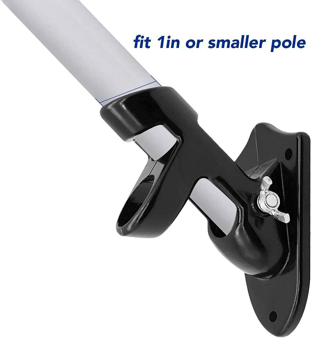 Flag Pole Holder Mount 1 inch Metal Bracket.