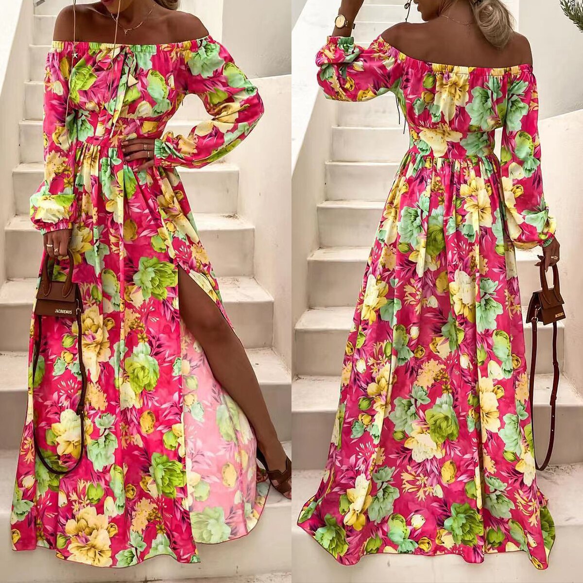 Amazon Boho Print Dress