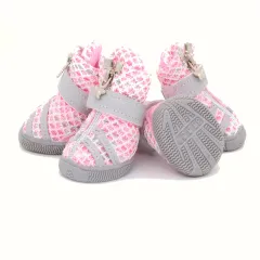 Breathable Sports Pet Small And Medium-sized Dog Shoes - 4.Pink Shoes - View 1