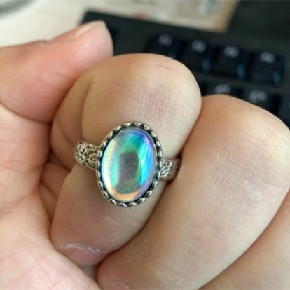 Men's And Women's Fashion Simple Vintage Thai Silver Ring