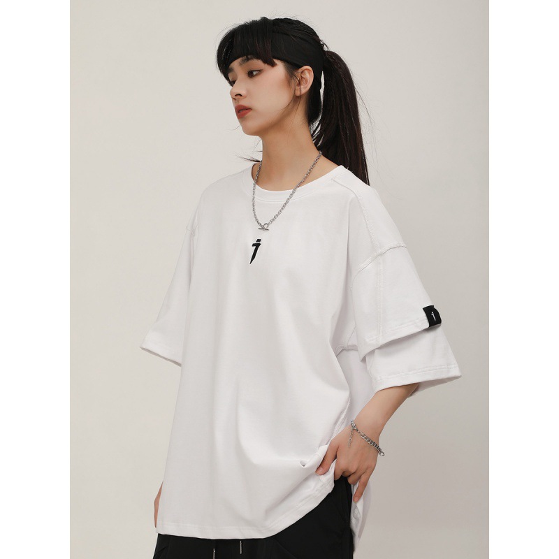 Title 3, Loose and Casual Round Neck Functional Wind Pri...