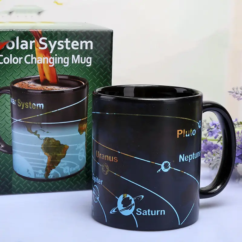 Creative Thermochromic Solar System Earth Mug