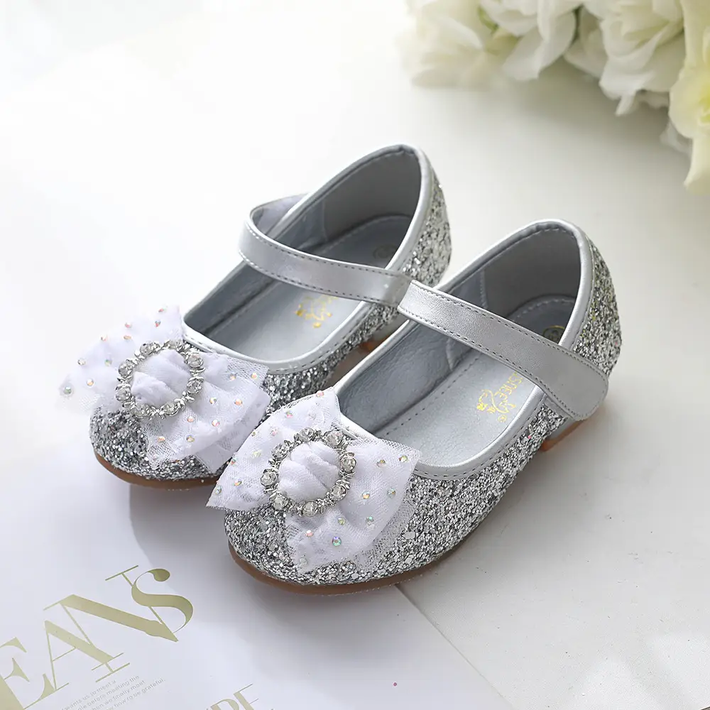 Children's Square Heel Fashion New Princess Shoes