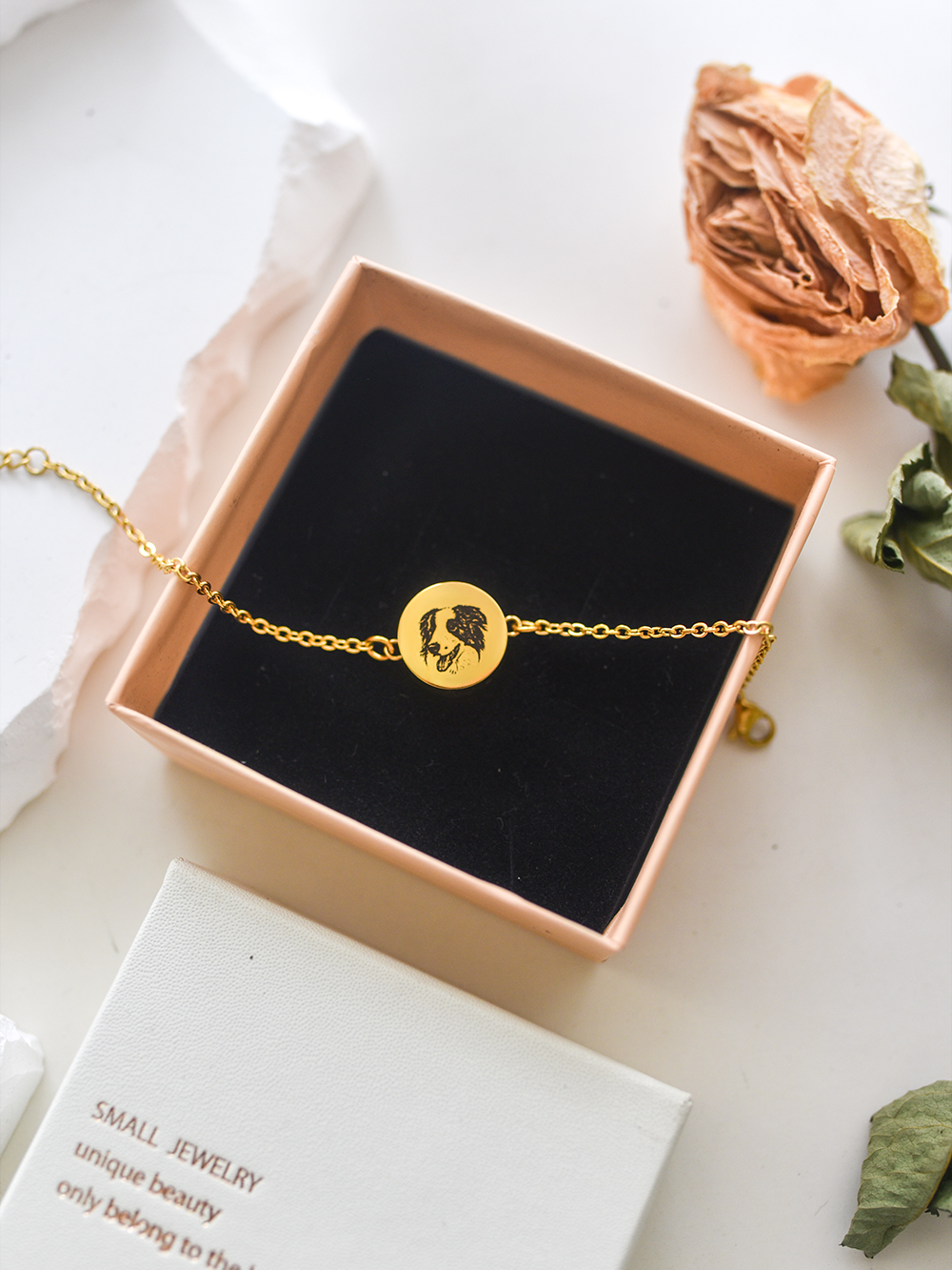 Pet Hair And Bone Ash Portrait Bracelet Cat Dog Hamster