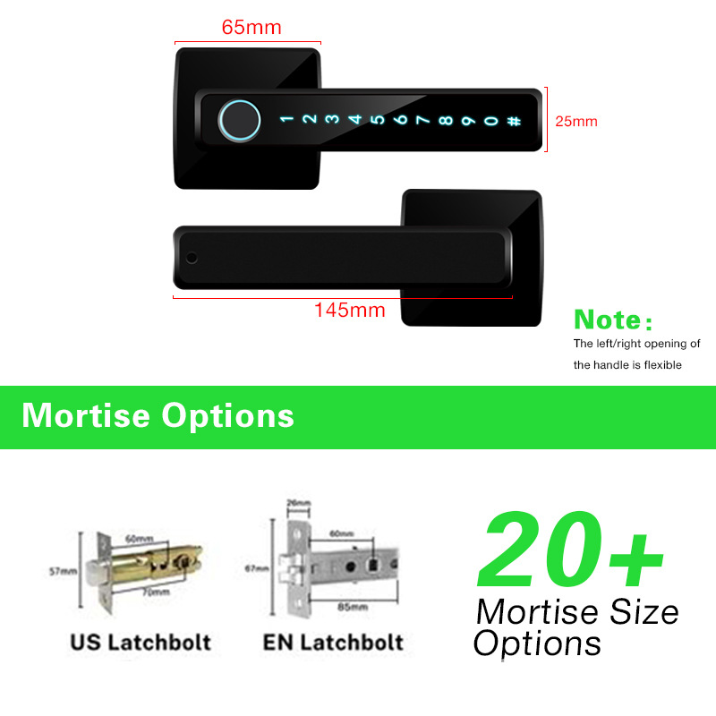 Room Bedroom Smart Bluetooth Graffiti Fingerprint Lock