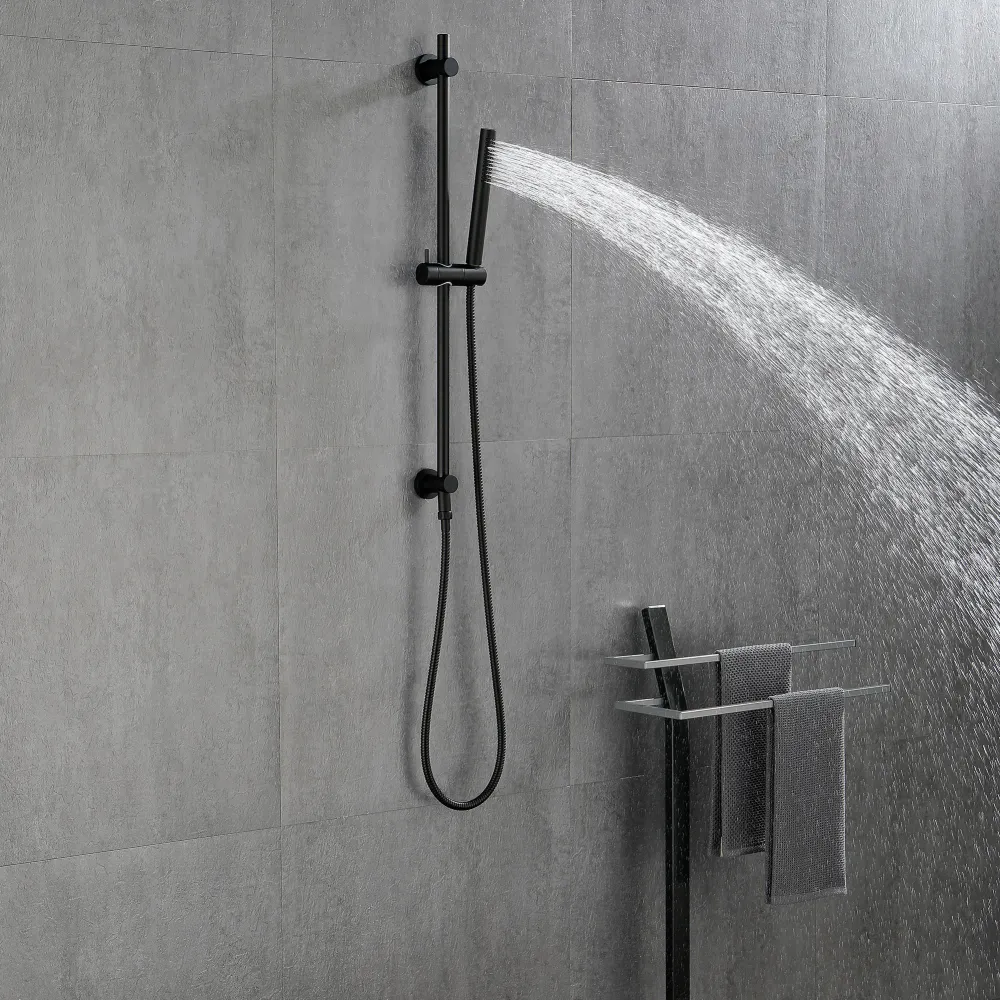 Environmentally Friendly Handheld Showerhead With 28 Inch Slide Bar And 59 Inch Hose