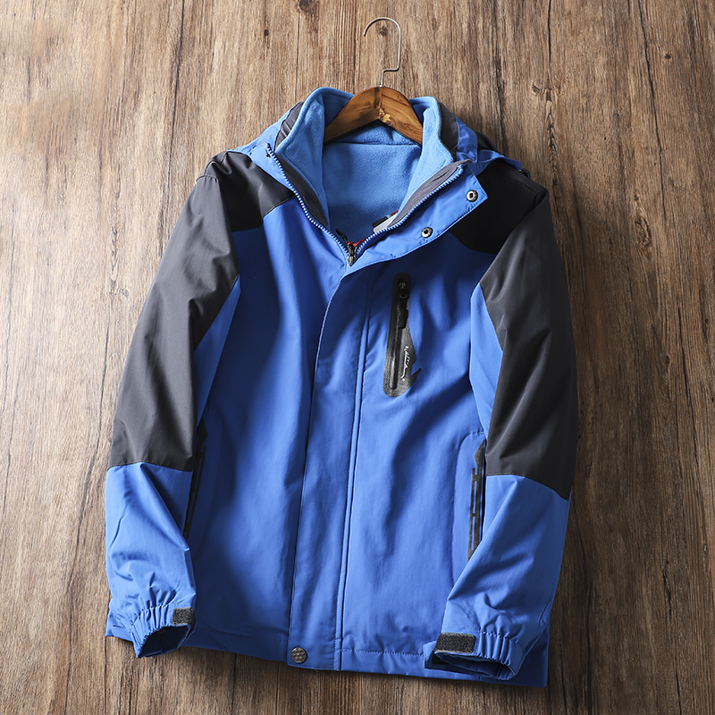 Winter Men's Plus Fleece Warm And Windproof Outdoor Jacket