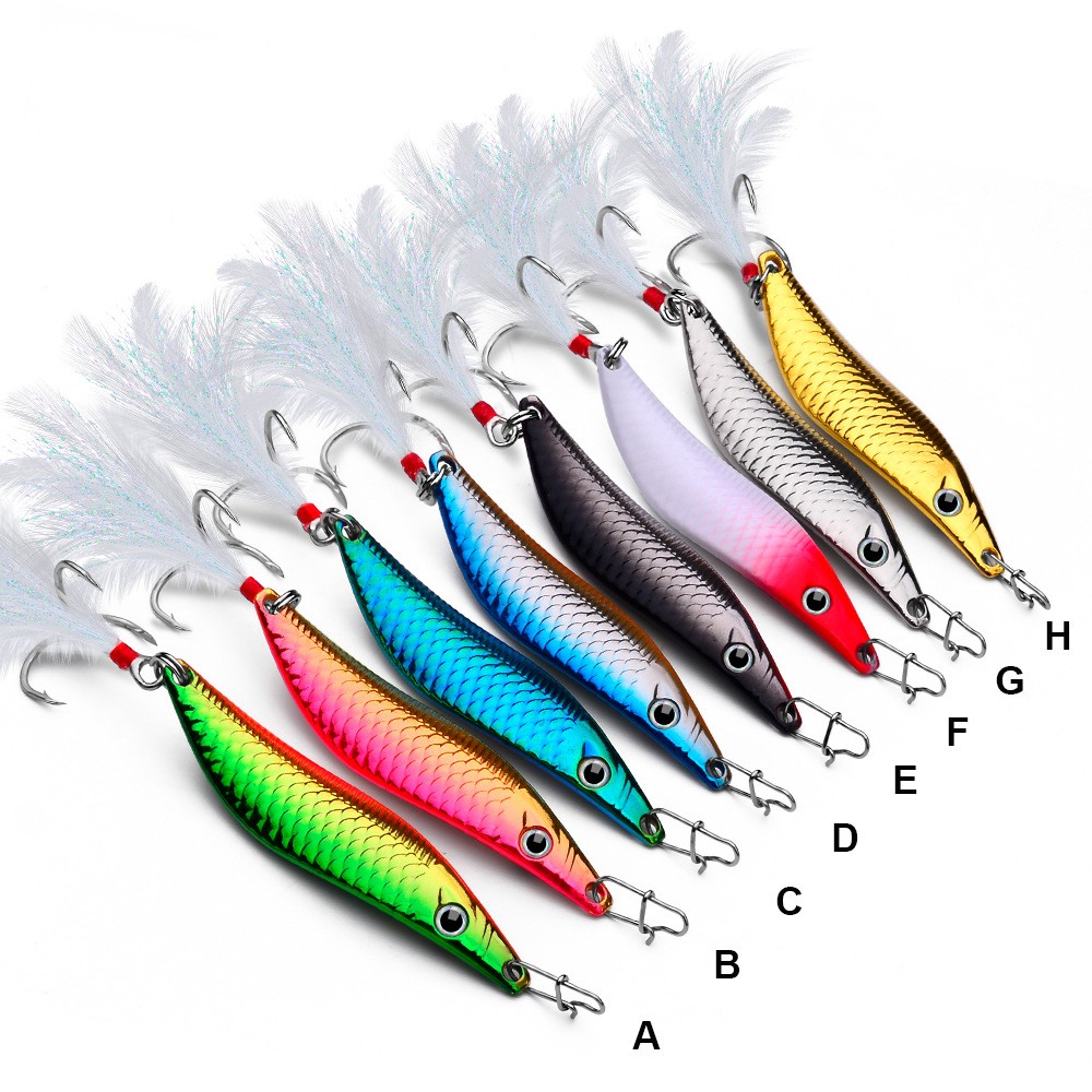 Luya Glitter S Metal Warped Mouth Bass Iron Plate Dummy