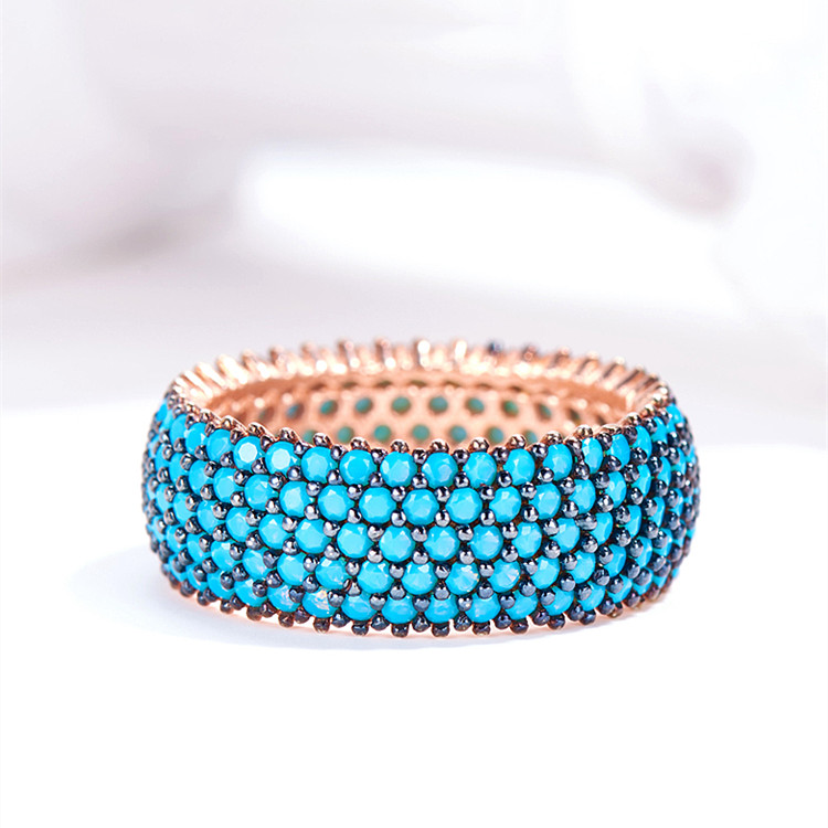 Title 4, Bague en Turquoise Turque pour Femme