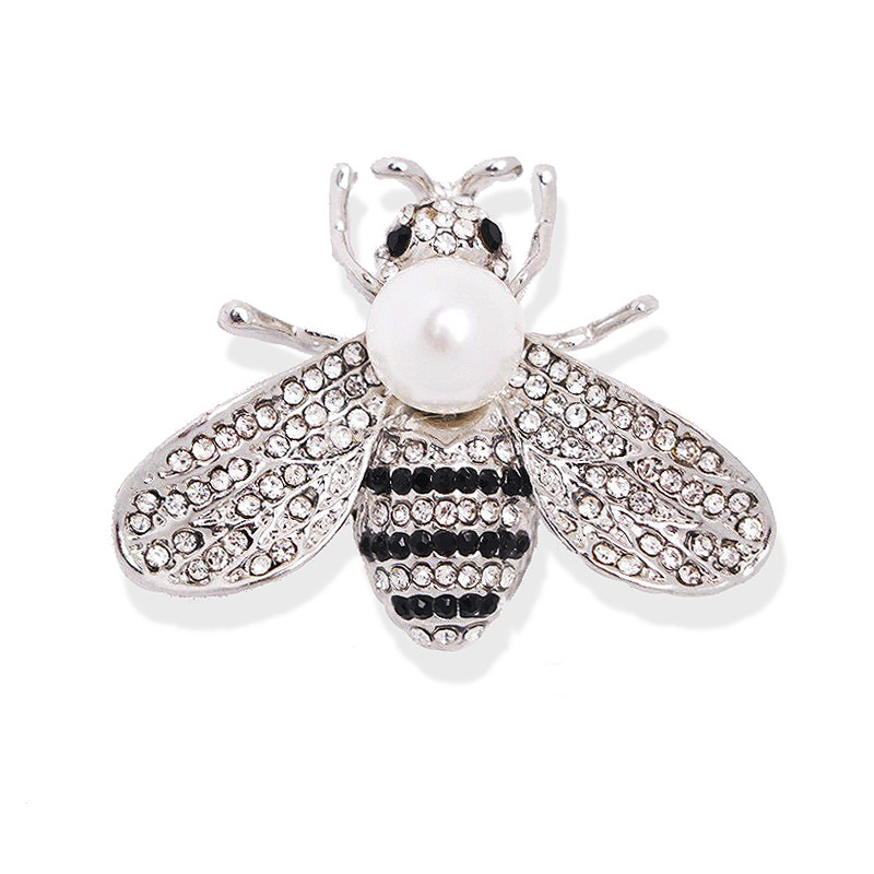 Title 6, Three-dimensional Alloy Pearl Full Diamond Bee ...