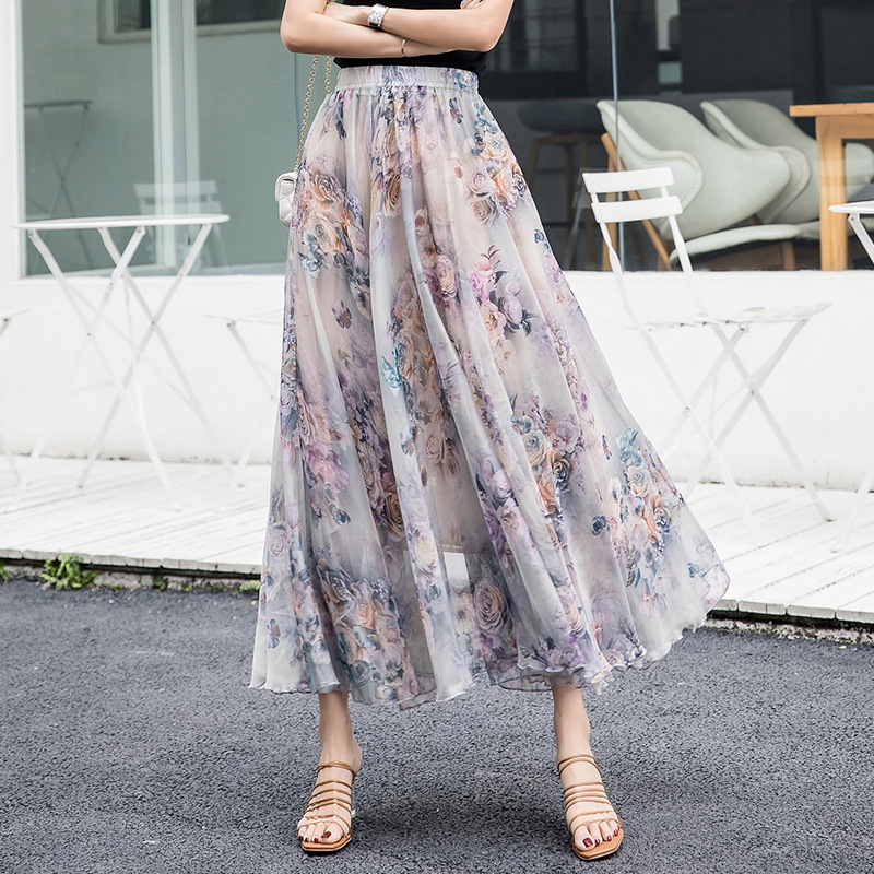 Title 7, Chiffon square silk skirt. Embrace elegance and...