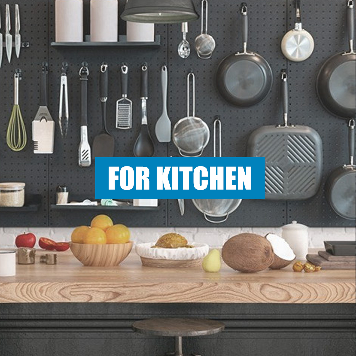 108-Piece Black Wall Management Kit, Including Pegboard And Hooks In Multiple Sizes, Ideal For Organizing Garages, Workshops, And Storage Rooms - Image 6