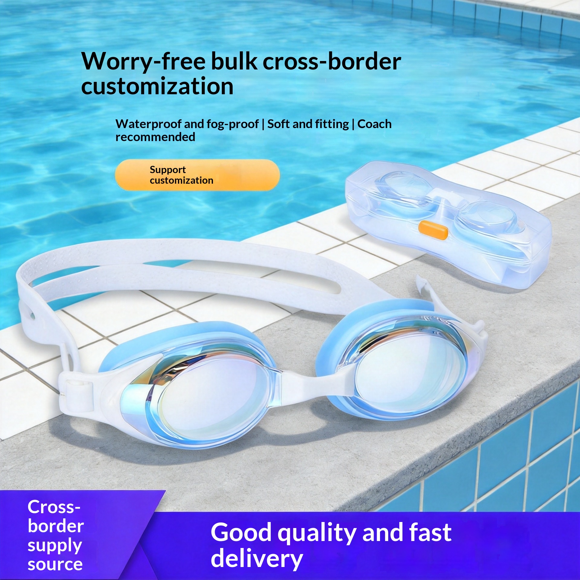 Carefully Selected Silicone Swimming Goggles For Adults, New High-Definition Swimming Goggles, Professional Outdoor Eye Protection Waterproof Swimming Goggles For Men And Women