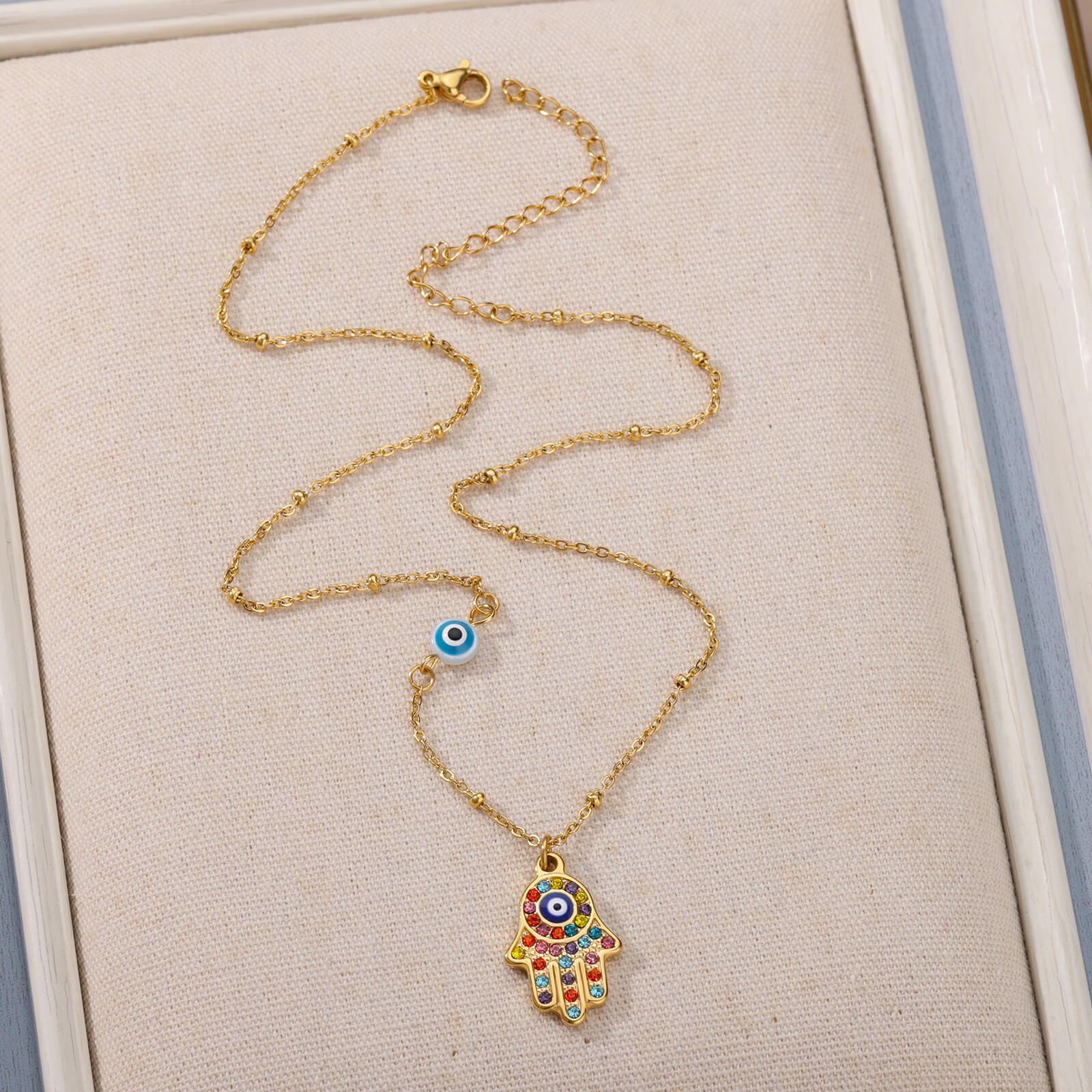 Fashionable Zircon Pendant Fatima Palm