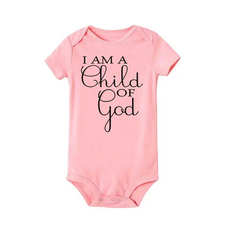 Alphabet Baby Short Sleeve Casual Bodysuit
