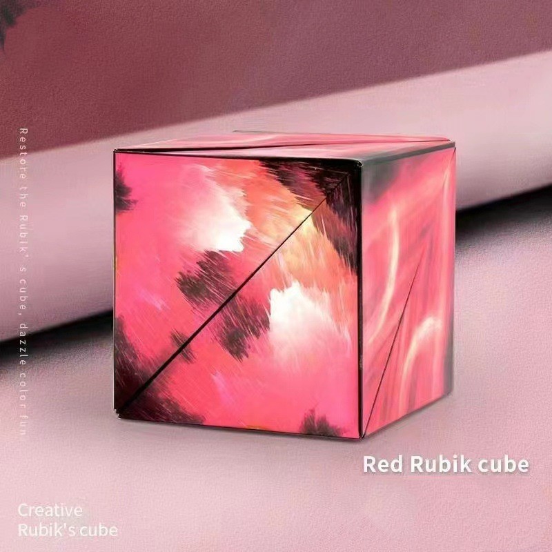 Red Rubik cube