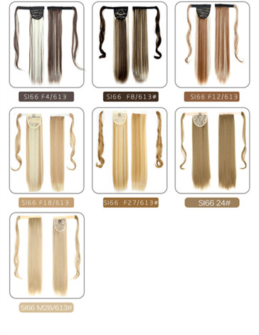 Chemical Fiber Invisible Velcro Ponytail High Temperature Wire Winding Ponytail F18613 - Shop at LoveMi