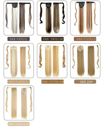Chemical Fiber Invisible Velcro Ponytail High Temperature Wire Winding Ponytail F4613 - Shop at LoveMi