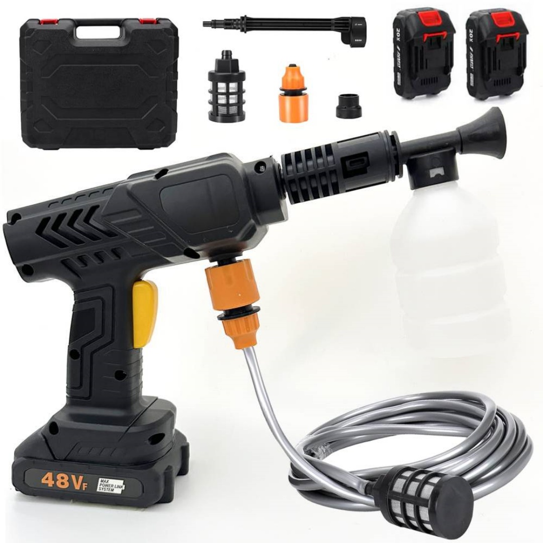 Cordless Car High Pressure Washer Jet 7in1 Rechargeable Cleaner Gun 2Battery — image 9