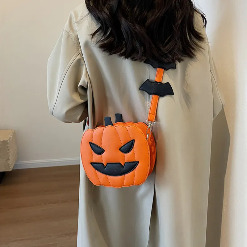 Halloween Bags Funny Pumpkin Cartoon Shoulder Crossbody