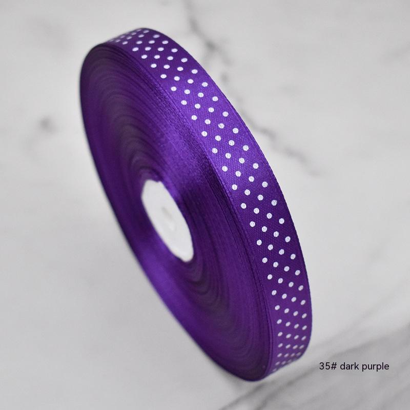 Handmade Bow Polka Dot Ribbon — foto 9