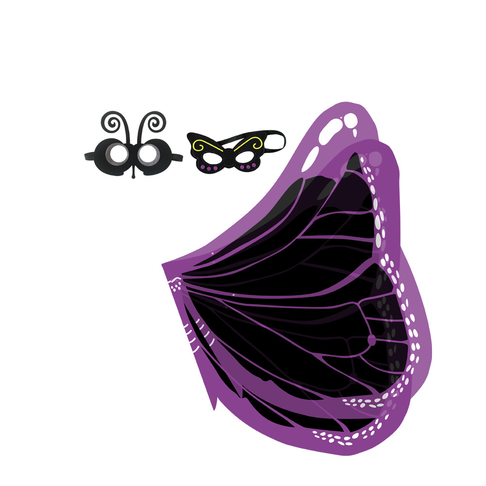 Purple black butterfly