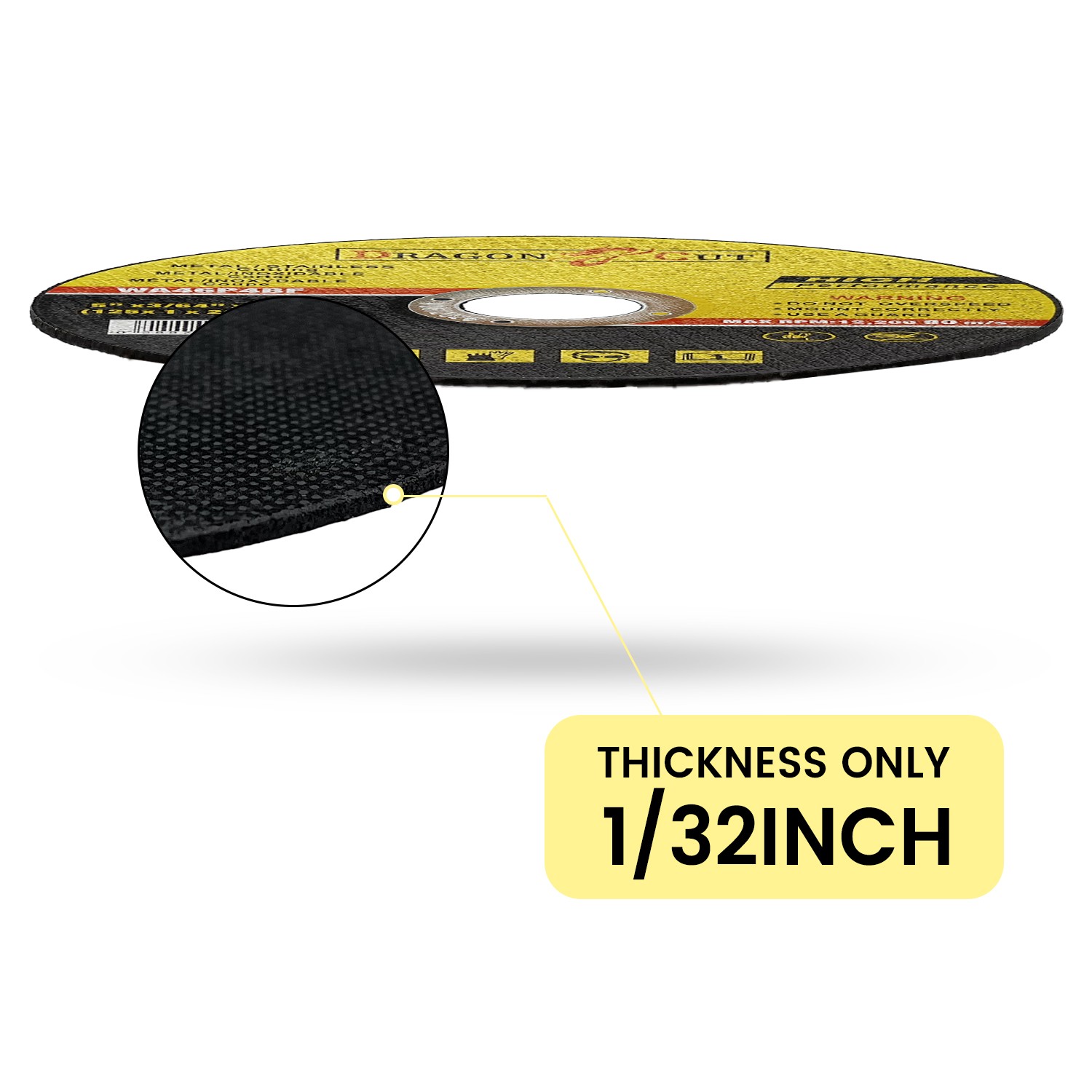 50 X 125mm ULTRA THIN 1mm METAL CUTTING BLADE DISC FOR STEEL & STAINLESS ANGLE