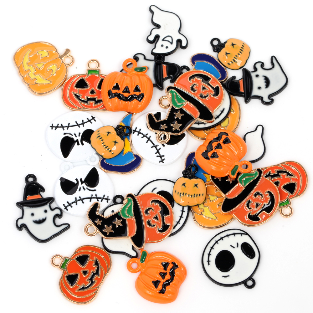 Halloween Series DIY Ornament Accessories (Tail ghost-10PCS)