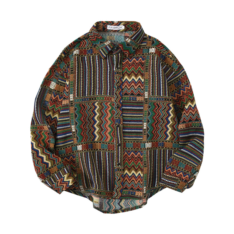 Men's Japanese Style Retro Loose Casual Shirt