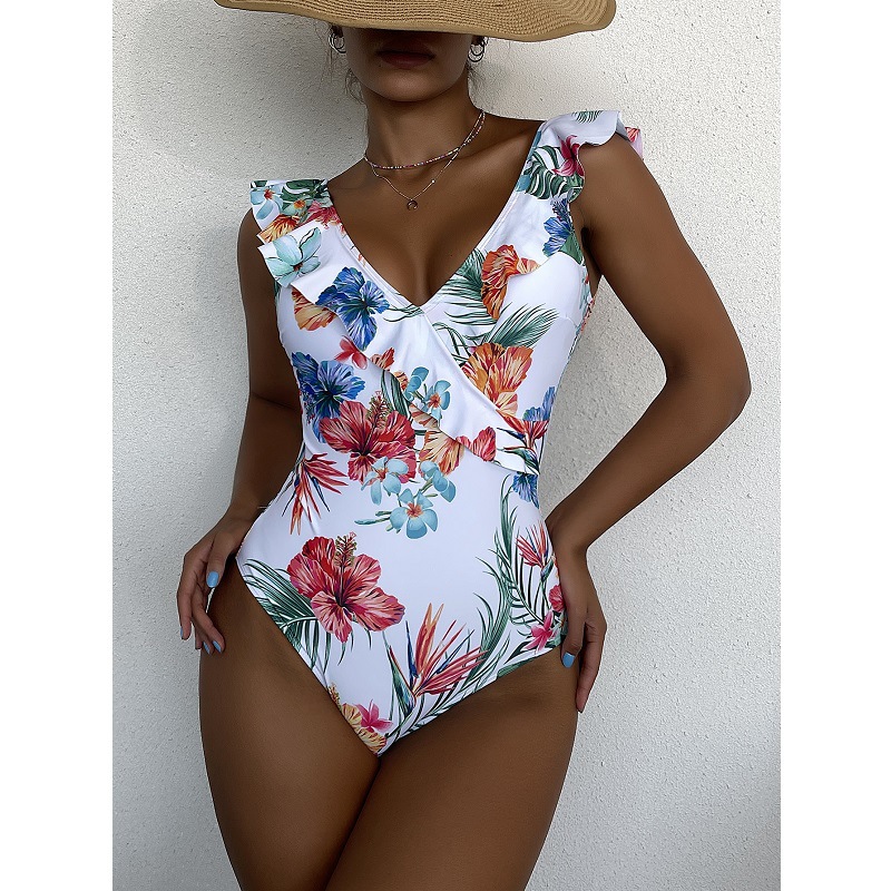 Fashion Printed Women’s One Piece Swimwear