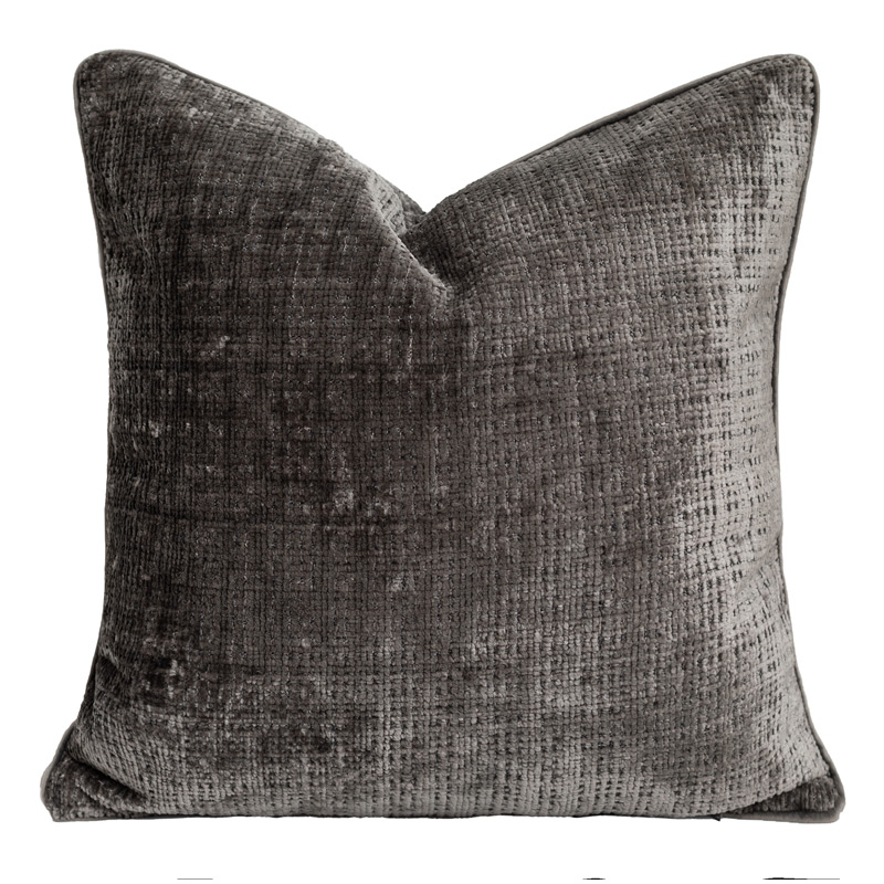 Grey coffee square pillow